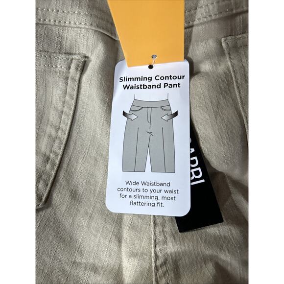 Ruby Rd Slimming Stretch Mid-Capri PantsChino Color Womens 16P Elastic Waist - Picture 9 of 11